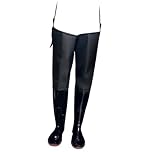 Gralara Waterproof Thigh Waders for Men And Women with Attached Boots, 45