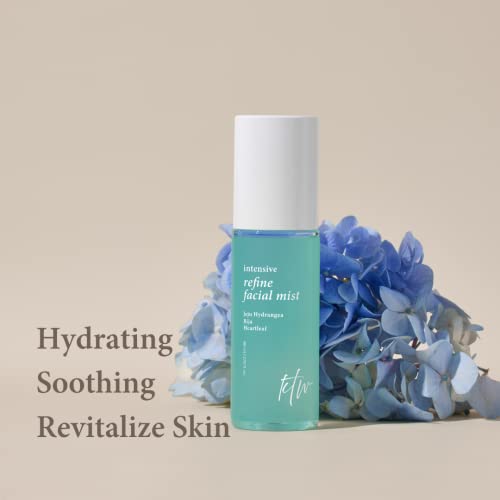 Ktw Intensive Refine Facial Mist 80Ml / 2.7 Fl. Oz | Hydrating Soothing Facial Spray With Jeju Flowers, Hyaluronic Acid And Ceramide Np, Travel Size | Vegan Korean Skincare #TOP7