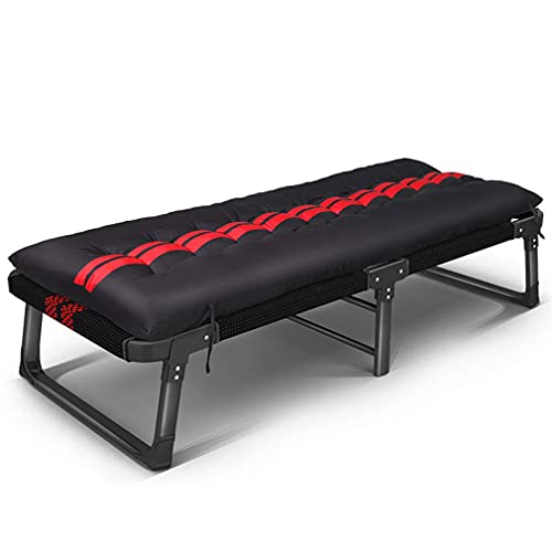 Chaise Longue Pliante Epaisse en Coton Matelassé et Ajustable à Plat