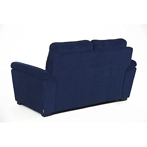 Image of Wakefit Malphino 2 Seater Sofa Set - Cobalt Blue, Wooden, Lounger with 3 Year Warranty