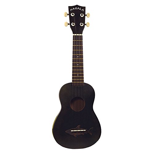 Kala MK-SS/BLK Makala Shark Soprano Ukulele (Black) One Size