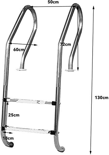 Escalera para piscina Katzowen con 2 peldaños antideslizantes miniatura 7
