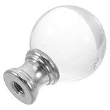 Montage facile : le filetage assure une fixation sûre, permettant de fixer facilement l’embout sur le haut de la lampe sans outil. abat-jour en verre, support d’abat-jour inclus