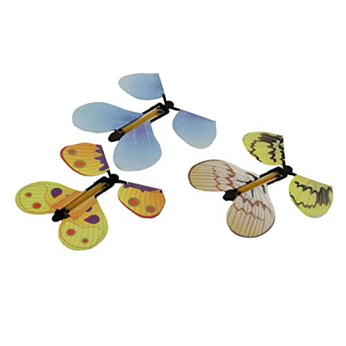 Esquirla 5X Clockwork Butterfly, Wind Up Butterfly Toys, Novelty Fairies Flying Butterfly For Birthday Christmas Party Bag Fillers Decoration Surprise, Style F #TOP3