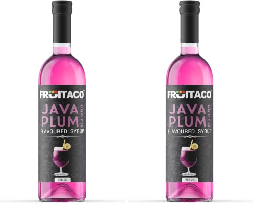 Image of Fruitaco Kala Khatta Java Plum Syrup Perfect Mixer for Enhancing Mocktails & Cocktails, Drinks, and Mojitos at Parties, Conveniently Packaged in a 750ml Bottle for All Your Mixing Needs Non-Alcoholic