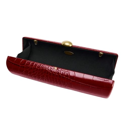 Image of Women PU Leather Long Purse Handbag Crocodile Pattern Shoulder Clutch Bag for Casual Party