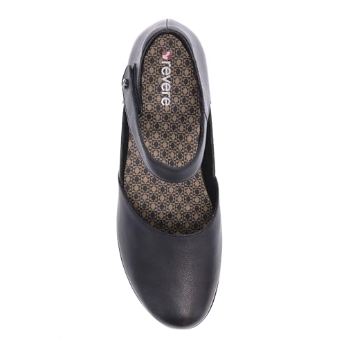 Revere Osaka Mary Jane - Premium Leather - Orthotic-Friendly Removable Insoles - Adjustable Strap - Arch Support - Stylish Wedges for All-Day Comfort4