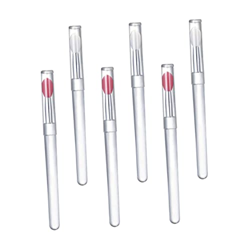 SOESFOUFU Makeup Brush Set Holder 6pcs Lip Brush Cover Silicone Lip Applicator Cream Applicator