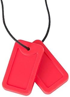 Chewigem Super Soft Camo Dog Tag Pendant - Discreet Sensory Chew for Anxiety Reduction & Improved Focus | Designed for Mild Mod Chewers with Sensory Processing Difficulties, Autism, ADHD | Kids & Adults