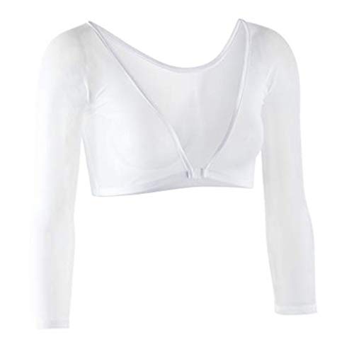 Image of Sleevey Wonders Women's 3 /4 Length Slip-On Mesh Sleeves - Sheer Reversible Arm Cover Up, Cooling Shrug Bolero for Dresses