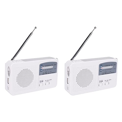 Radio d'urgence double alimentation manivelle et solaire avec fonction chargeur de téléphone