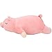 YCX Schwein Plüschtier Cartoon Tier Schwein Plüschtier Gefüllte Piggy Dekokissen Schöne, Bett Dekoration Spielzeug Baby Mädchen Kuschelkissen 80CM,Rosa