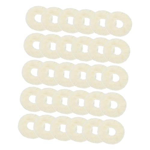 SUPVOX 90pcs Piano Key Washers Pads Professional Piano Tuning Tools Accessories Piano Keyboard Washers Labels Piano Repair Parts Keys Keyboard Balance Washer Caps Piano Washers