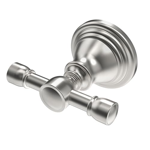 WZKALY Towel Hook for Bathrooms, Stainless Steel Robe Coat Hook Wall Mount, Heavy Duty Towel Hanger for Kitchen, Bedroom or RV(Brushed Nickel)