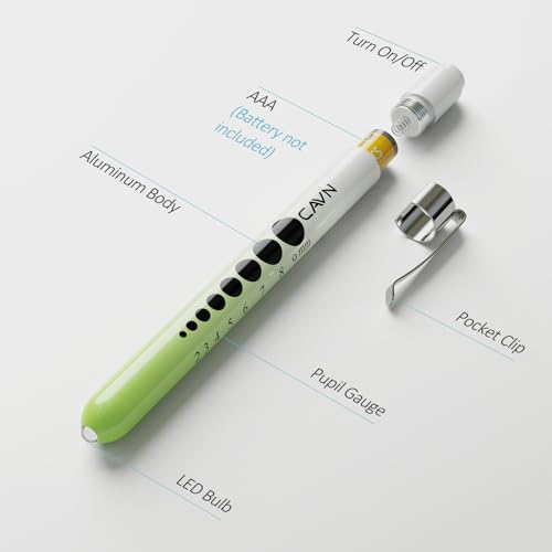 Image of CAVN Pen Light, Penlight with Pupil Gauge LED Penlight for Nurses Doctors