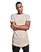 Produktbild Urban Classics Herren Shaped Long Tee T-Shirt, Elfenbein (Sand), XL