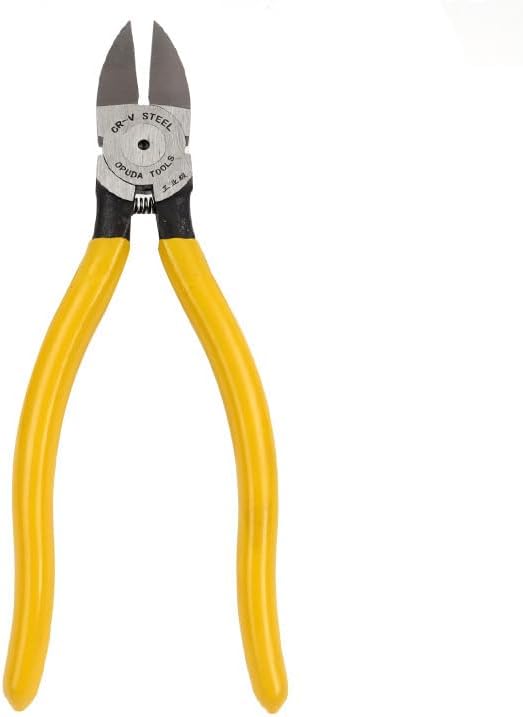 8-Inches Wire Cutters Heavy Duty Snips Flush Cut Side Cutters Pliers Metal Cutting Tool for Crafting, Floral, Artificial Flowers, Chicken Wire, Electrical, 1 Pack