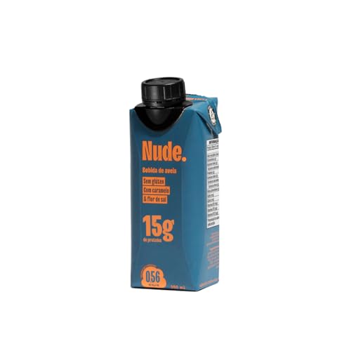 Pack Nude Bebida Proteica de Aveia com Caramelo & Flor de Sal 250ml 12 Unidades