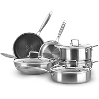 10-Piece Kasanova Professional Grade Tri-Ply Stainless Steel Cookware Set only .99: eDeal Info