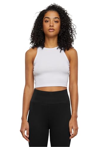 Urban Classics Damen Top Ladies Organic Cropped Rib Top, Bauchfreies Frauen Top aus Bio-Baumwolle, erhältlich in vielen Farbvarianten, Größen XS-5XL