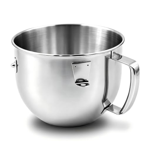 5 Quart Stainless Steel Mixer Bowl for Kitchenaid K5SS Bowl-Lift Mixers