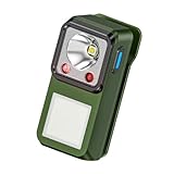 FANSHINUO Lampada da lavoro ricaricabile per esterni, con sensori intelligenti e 6 livelli di luminosità, per campeggio, escursionismo e emergenze