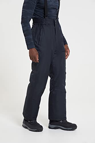 Mountain Warehouse Mens Ski Pants – Insulated Winter Snow Salopettes Black X-Small #TOP6