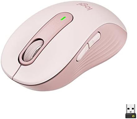 Logitech Signature M650 L Full Size Wireless Mouse - For Large Sized Hands, Silent Clicks, Customisable Side Buttons, Bluetooth, Multi-Device Compatibility - Grey