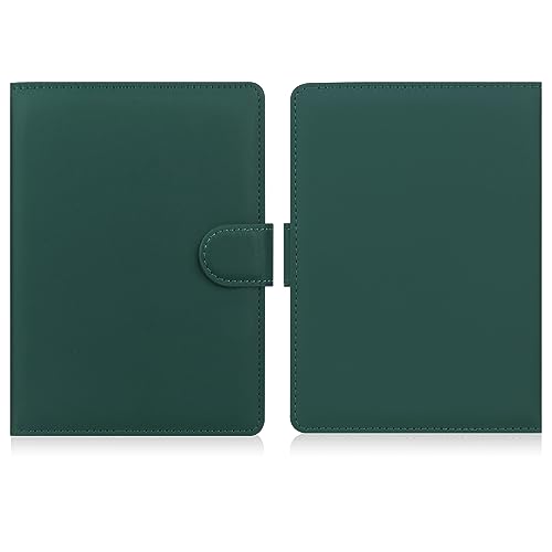 HoYiXi Universal Case Compatible with 6.8\"-7\" Kobo/Pocketbook/TolinoKindle Paperwhite/Kobo Clara HD/Kobo Clara 2E Leather Stand Cover for 6-6.8\'\' E-Book eReader,Green
