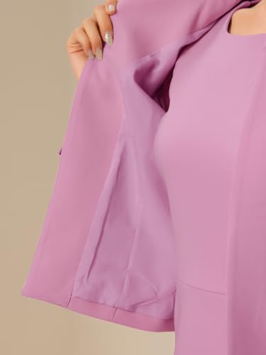 Image of Allegra K Women's Suit Dress Set Cropped Blazer Sleeveless Mermaid Dress