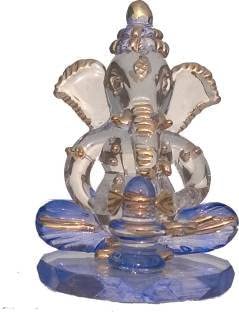Statuette Shivlingam en cristal de verre soufflé fait main idole de 14cm