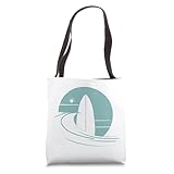 Graphic Sun Surf and Waves Tote Bag