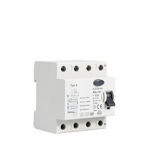 RCD Type B Evse 4P disjoncteur différentiel 40A pour borne de recharge