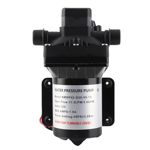Pompe à eau 12V performance 55 PSI Jeffergarden à pressostat réglable - 5