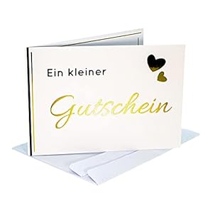 1 | 3 | 5 | 10 | 20 Gutscheine mit exklusiver GOLDPRÄGUNG zum selbst gestalten Geschenkgutschein selber ausfüllen blanko…