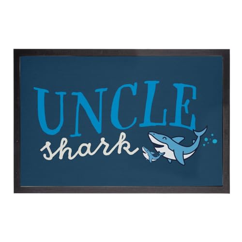 Paillasson bleu cute fish tapis entrée mer requin - 2