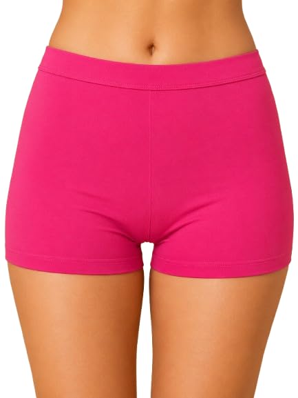 Cotton Stretch Mid Rise Mid Thigh Shorts for Women with Concealed Waistband All Day Comfort-image-24