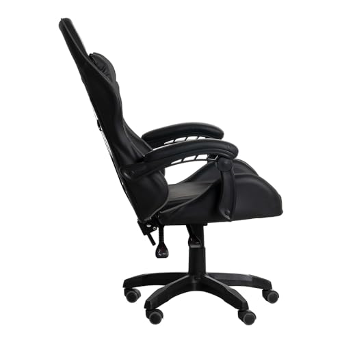 ELG, CH31BK, Cadeira Gamer Drakon c/Apoio Dorsal e Cervical, Encosto Reclinável, Apoio de Braços Art