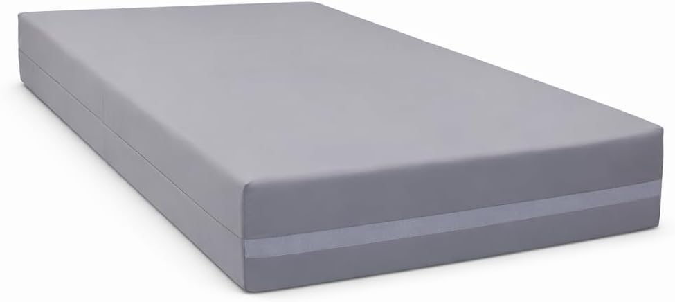 Adult Waterproof Incontinence Mattress – Twin XL (80" Long) 8" Foam Mattress with Sealed Vinyl Cover, Easy Clean, Made in USA.
