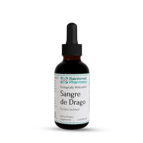 Sangre de Drago (or grado) Peruvian Dragons Blood Liquid (2oz) | 100% Pure Liquid Sap Ecologically Wildcrafted Croton Lechleri Dragons Blood for Digestive and Skin Health