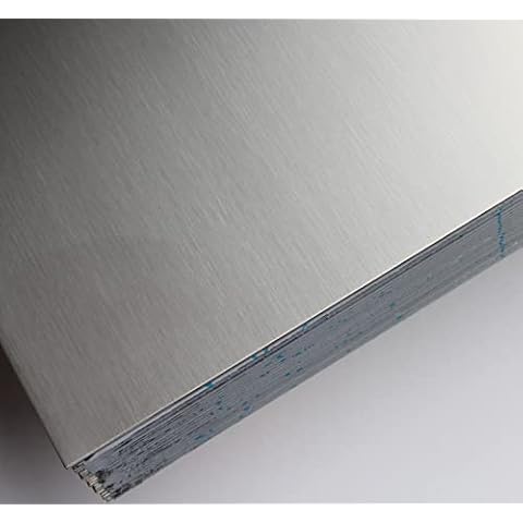 1mm Edelstahlblech gebürstet 1.4301 V2A Länge 1000/1500mm eins. Schutzfolie (600x1000mm) Cover
