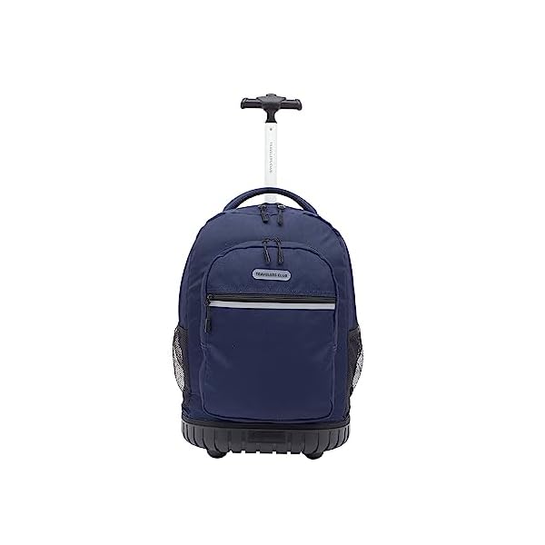 Travelers Club 18" Rolling Backpack with Shoulder Straps, Navy Blue