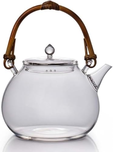 CokBlu ホウケイ酸ガラス電気ケトル 持ち上げ式茶水分離機能付き 電気陶磁器ストーブ対応 炊事・醸造用沸かしやかん