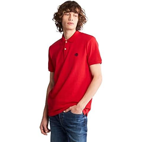 Timberland Men's Red Slim Polo Shirt Cover