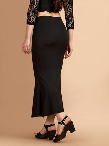 Image of TWIN BIRDS Saree Sculptor Shapewear for Women | Super Soft Cotton Elastane Saree Petticoat Skirt | Stretchable & Comfortable Saree Shaper