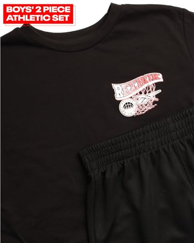 Image of Reebok Boys' Active Shorts Set - 2 Piece Short Sleeve T-Shirt and Gym Shorts - Casual Summer Outfit Set for Boys (8-12)