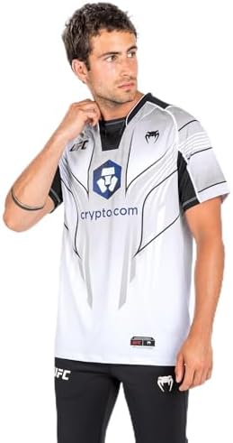Venum Camiseta masculina UFC Authentic Fight Night 2.0, Branco, P