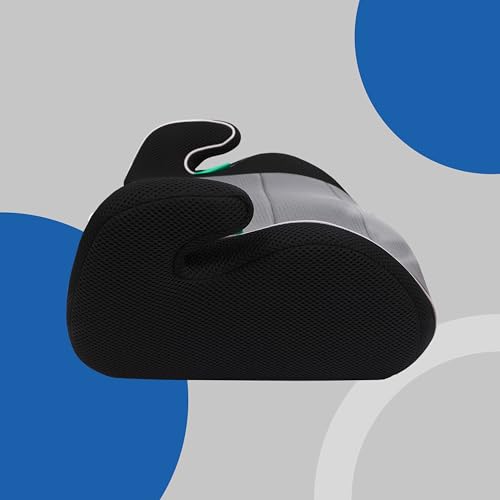 PETEX 'Max' Kindersitzerhöhung Sitzerhöhung nach i-Size Norm R129, Kindersitz/Autositz für Kinder, grau, 1 Stück