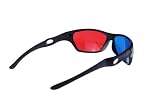 Czerwony i niebieski/niebiesko-zielony Anaglyph prosty styl okulary 3D do gry filmowej 3D (styl ekstra ulepszony)