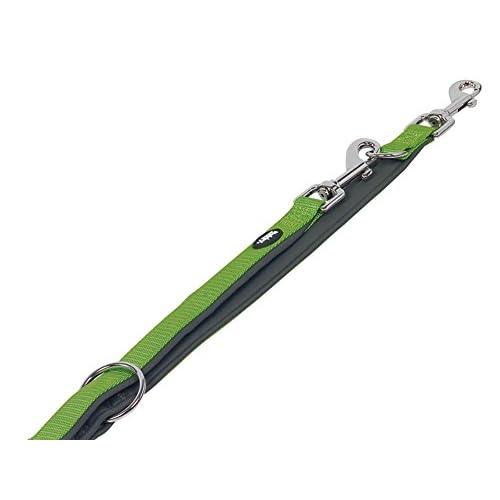Nobby "Classic Preno" Führleine,neon grün/grau, 200 cm/25-35 mm